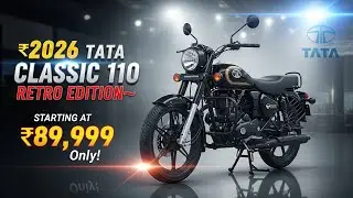 🔥 New Tata 110 Black Edition | ₹89,999 में Retro Look और 75Km/L Mileage वाली धमाकेदार बाइक!