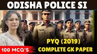 PYQs -2019 Complete GK paper analysis with Niki Maam #odishapolicesi #osssc #odishapolice #rimains #