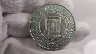 Dominican Republic 1 Peso 1972 (Central Bank) Silver #coincombinat