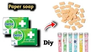 Homemade Paper Soap with Dettol Soap/Easy DIY Travel Soap Sheets/Viral Paper Soap with Dettol Soap