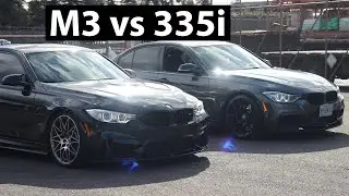 Звуковая битва BMW M3 F80 против BMW 335i F30