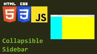 HTML, CSS, & JavaScript Tutorial: Hideable (Collapsible) Sidebar