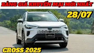 ✅ Cập nhật khuyến mại Toyota Corolla Cross 2025 mới 28/07| Lăn b&aacute;nh chi tiết 02 phi&ecirc;n bản