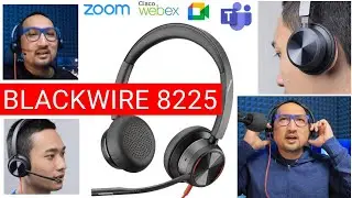 Headset Terbaik utk Conference & Video Call (Zoom, Teams, Meet, Webex): Review Poly BlackWire 8225