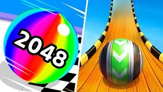 ✔️Candy Ball 🆚 Ball Run 2048 - Gameplay ios,Android Video Pro Walkthrough Mobile Gameplay.