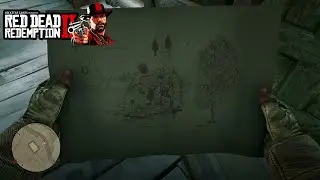Hidden Treasure map in Red dead redemption 2.😎 #rdr2 #treasure