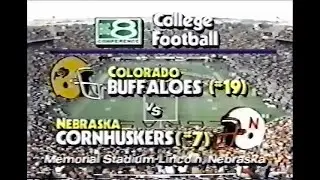 1988 #19 Colorado @ #7 Nebraska No Huddle