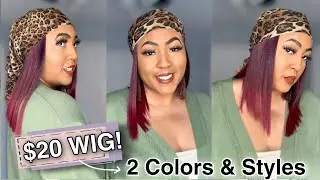 $20 MUST HAVE 🔥 HYPE is Real! Zury CHEAP SCARF WIG HEADBAND WITH WIG ATTACHED Zury Scarf SF H Troy