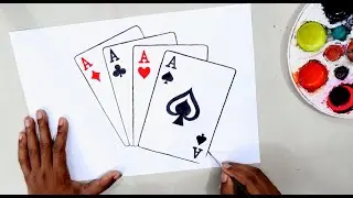 How to draw Playing Cards easy