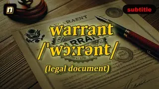 [n] Warrant meaning (legal document) with 5 examples