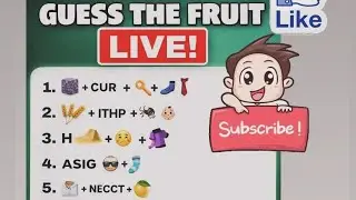 Guess the fruit name puzzle game #live