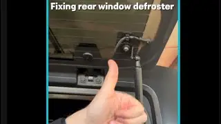Fixing rear window defroster