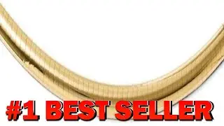 14k Yellow Gold 4mm Domed Omega Necklace Chain - B081TLBC24