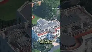 Layout of the White House East Wing, where demolition work is underway