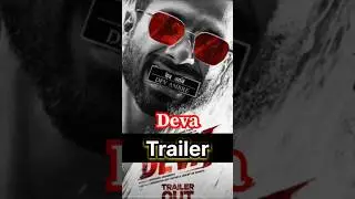 Deva trailer, shahid kapoor, pooja hegde, #upcomingmovie2025 #bollywood