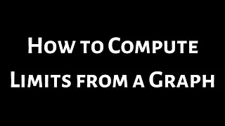 How to Find Limits from a Graph in Calculus