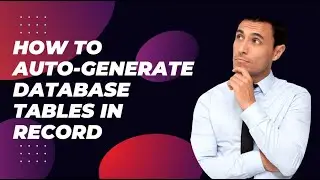 Create Record from Scratch | Create Tables without Cloud Database in Appian | Record in Appian