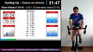 Clase Virtual N&ordm;24 Directo Cycling Up - Interv&aacute;lico Corto Ciclo Indoor by David Aguado