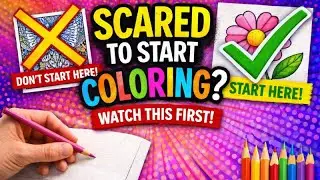 Scared To Start Coloring As An Adult?!?  Watch This First