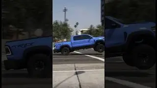 Ram TRX Launch wheelie after riding on the front of a cops car!!!