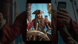 Jack Sparrow Is Sailing&hellip; Inside My Smartphone 😳 #shorts #Skorn