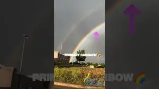 Two Rainbows at one time. #rainbow #optical #physics #newton