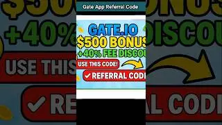 Gate.io referral code ⚡Gate io referral id for new user 2025 #gateio #referralcode #exchange