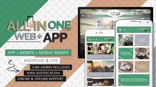 All In One Web+ App - Android & iOS / Cordova / Push Notification / App, Website, Mobile Web