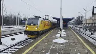 TRAXX F160 MS3 8 221 RegioJet RJ 1005/1028 na stacjach Tarnowskie Góry+Miasteczko Śląskie Centrum