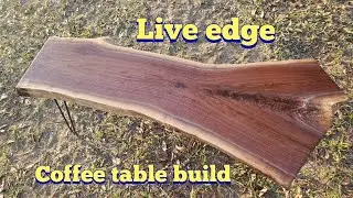 Building a Black Walnut coffee table with hairpin legs