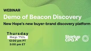 Demo of Beacon Discovery, New Hope's new buyer-brand discovery platform
