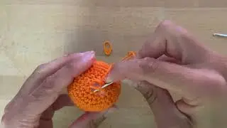 ganze Orange oder Apfel für Puppenküche oder Kaufmannsladen häkeln