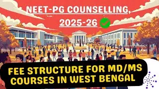 Private Medical Colleges in West Bengal| Fee Structure for MD/MS Courses in 2025-26