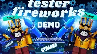 Rare (Tester only fireworks) demo in ( fireworks playground) Roblox.