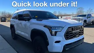 Take a quick look under a 2023 Sequoia TRD Pro