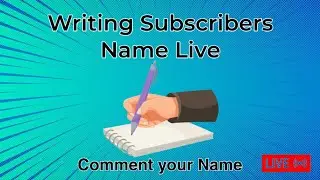 LIVE Subscriber Name ✍🏻