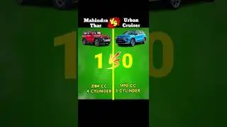 Mahindra Thar V/s Urban Cruiser ?🔥💪#shorts