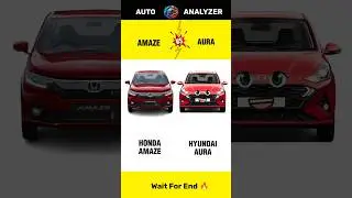 Honda Amaze 😍 Vs Hyundai Aura 🤩 | Full Comparison & Review 🔥 | #shorts