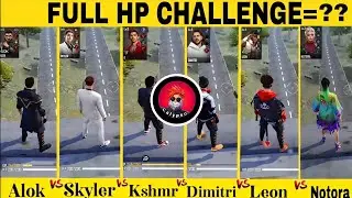 Alok Vs Kshmr Vs Skyler Vs Dimitri Vs Notora Vs Leon Full Ability Test In Free Fire.#freefire