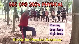 SSC CPO 2024 Physical preparation😍| Join Hustle for Physical Academy💪🏻| ssc cpo physical preparation