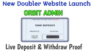 bit2x.space new doubler website launch | ORBIT ADMIN | Trx Doubler Sites