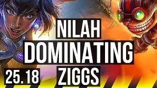 NILAH & Taric vs ZIGGS & Rakan (ADC) | Dominating | EUW Master | 25.18