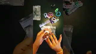Pack an order with me!!!!!#asmr #packing #bracelet #rubberbands