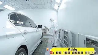 How to paint car in spray booth #paintbooth #carpaint #carpainting #spraypainting #autobody #auto