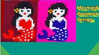 Mermaid 🧜‍♀️ design doormat #Panchiart#Doormate