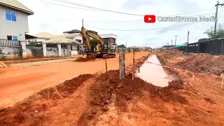 a look at construction of road  inside Benin city