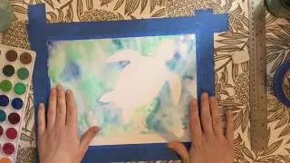 Watercolor Animal Silhouettes