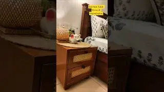 Bed Side Table Decor & Organisation | Rattan Cane Furniture, Bed Side Table Styling | Amazon finds