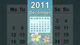 December 2011 Calendar