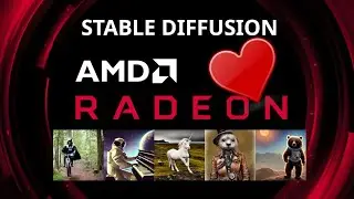 Stable Diffusion (DALLE-2 clone) on AMD GPU